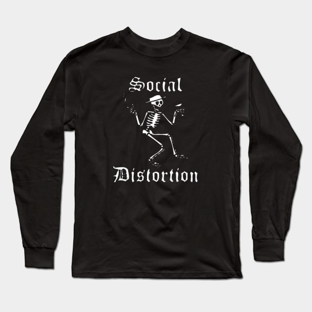 Social Distortion Long Sleeve T-Shirt by Bone Perez